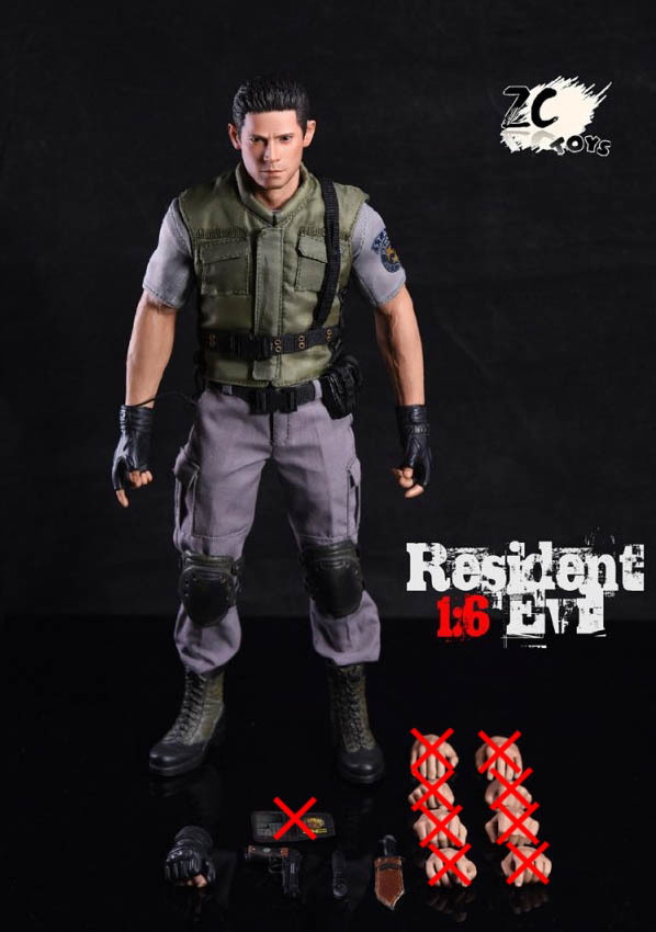 ZCtoys バイオハザード クリス・レッドフィールド 風 1/6 フィギュア