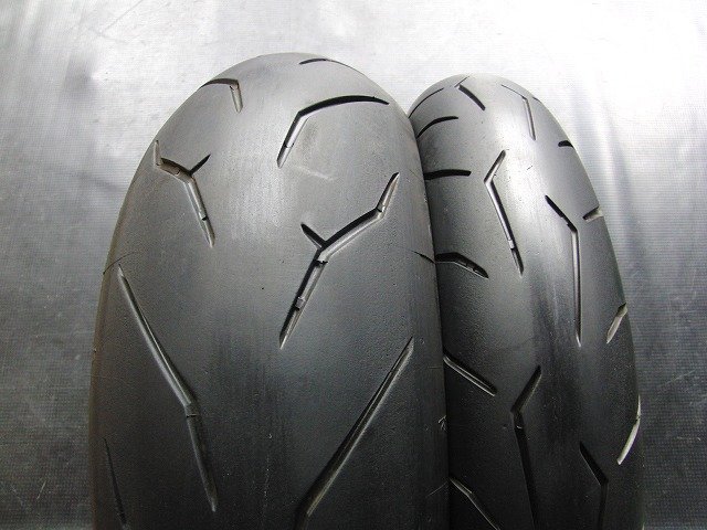 【送料無料★ ※沖縄・離島を除く】中古前後セット!ピレリ◎ロッソ コルサ. 120/70ZR17. 190/50ZR17. TK386:23065