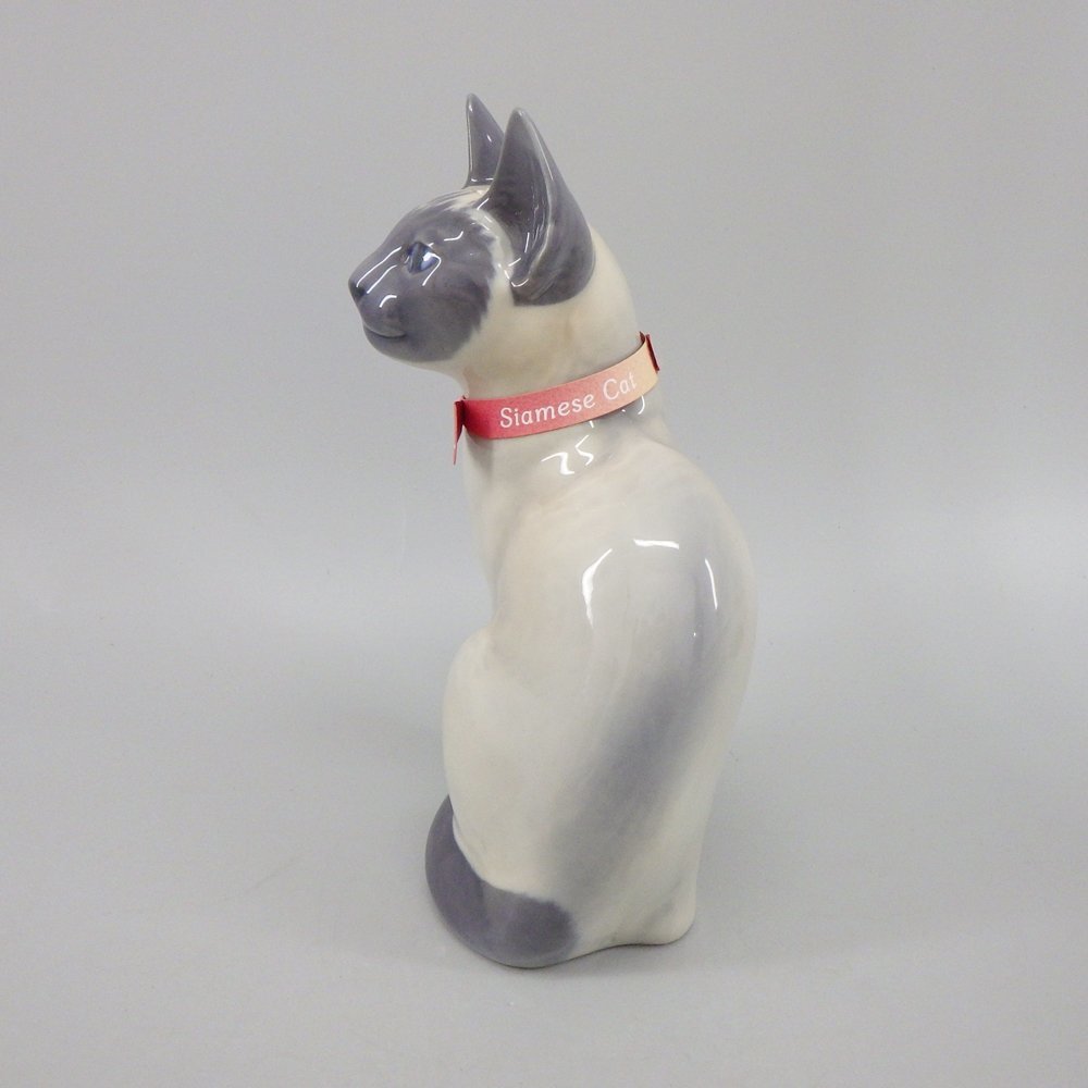1円 ロイヤルコペンハーゲン 142 シャム猫 フィギュリン 全長約19.5cm