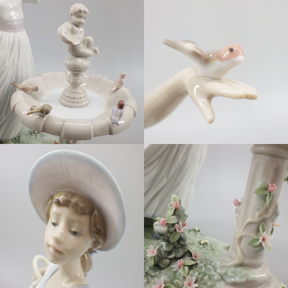 リヤドロ(LLADRO) ♯6106 『春を告げる小鳥たち』 陶器 フィギュ リヤドロ(LLADRO) ♯6106 『春を告げる小鳥たち』 陶器 フィギュ