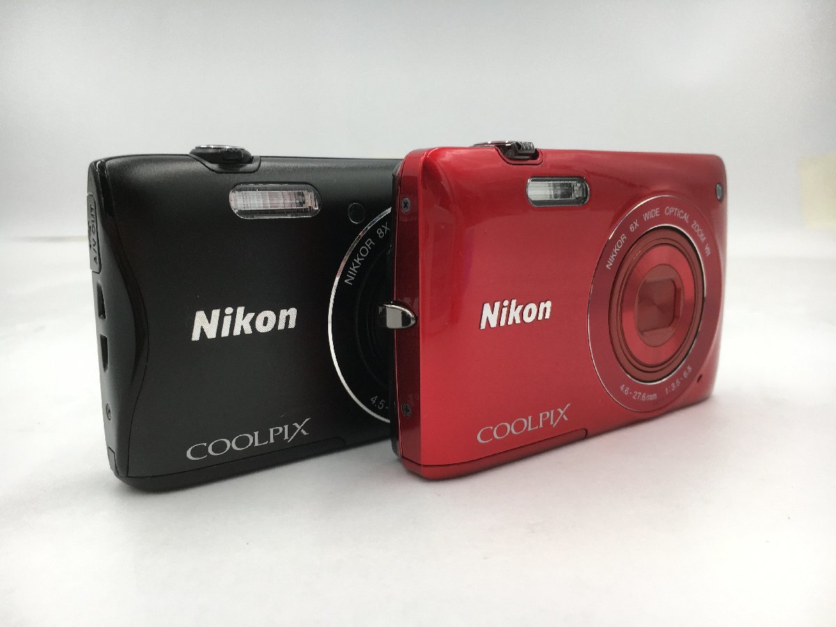 ♪▲【Nikon ニコン】コンパクトデジタルカメラ 2点セット COOLPIX S3700/S4300 まとめ売り 0629 8