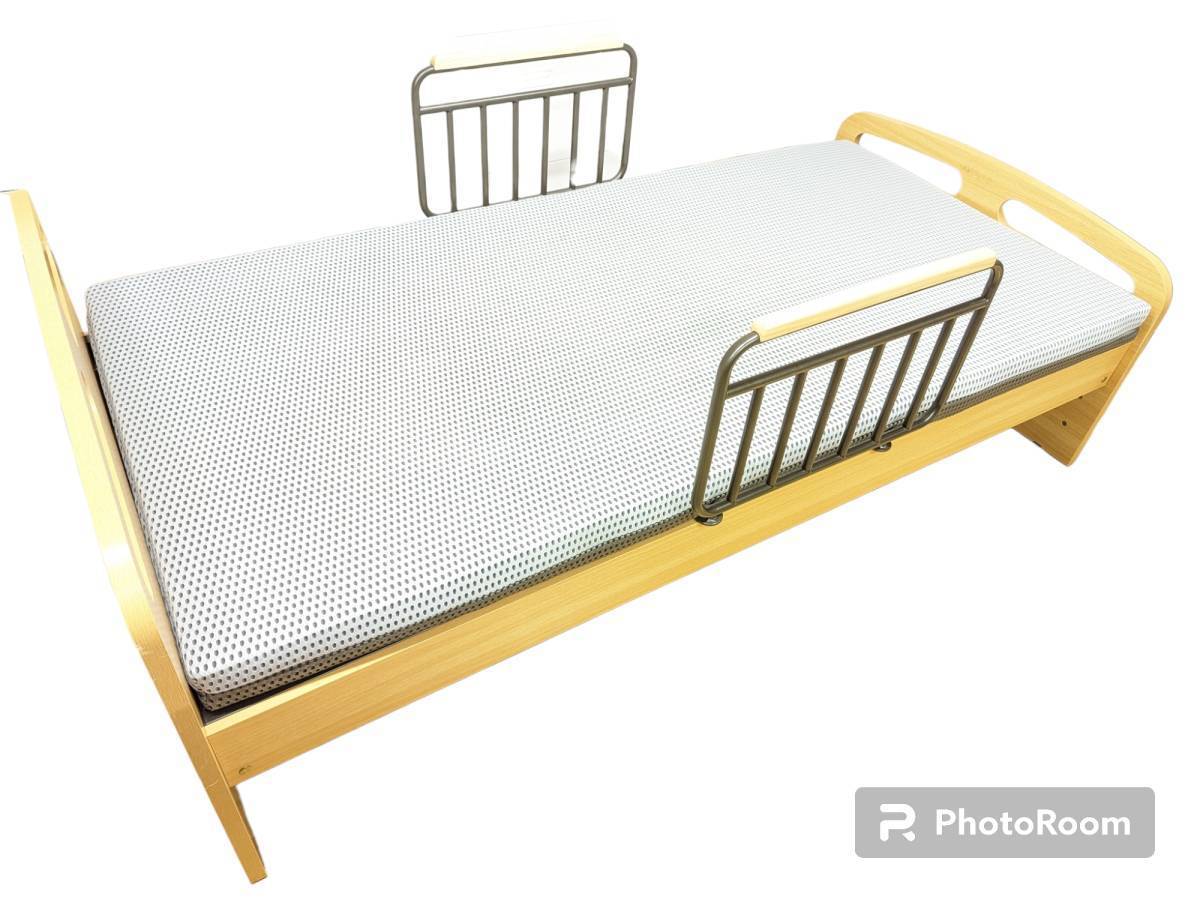 【美品】ニトリ　電動ベッドフレーム　ライズ2 2M-F　Sマットレス　U3-02 