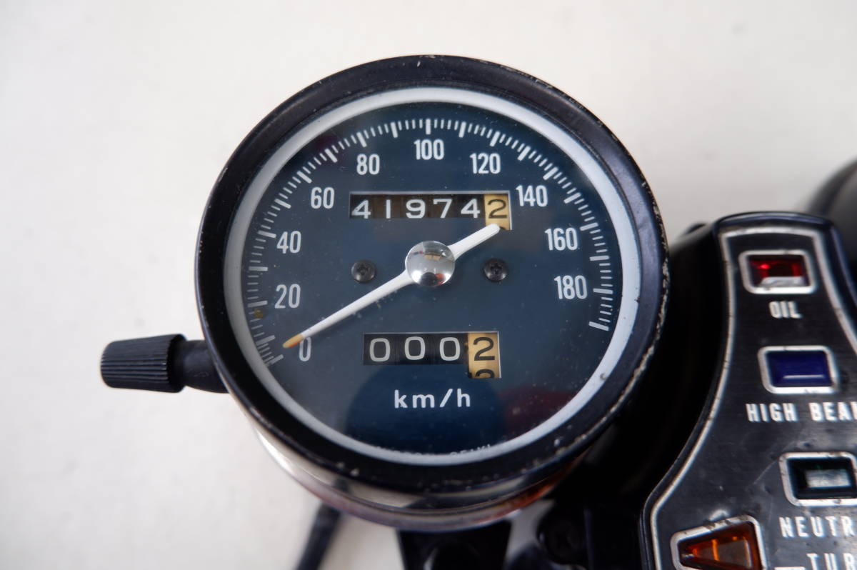 CB400Fタコメーター　純正　動作確認済み！ CB400F 純正メーターAssy km表示 「スピード、タコ実働」 検索CB400F