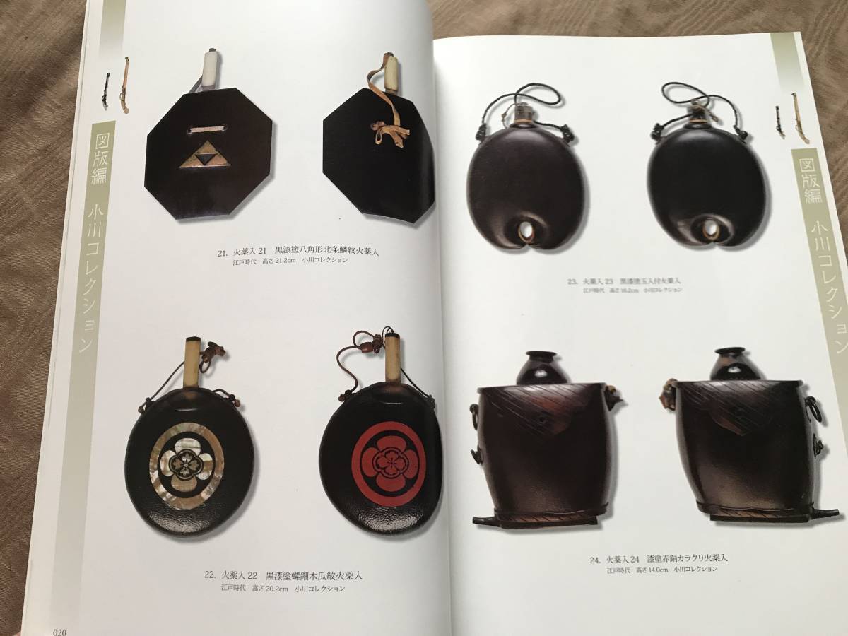 おがわ是苦集に見る鉄砲小道具の用と美 火薬入 口薬入 早合 胴乱 火薬