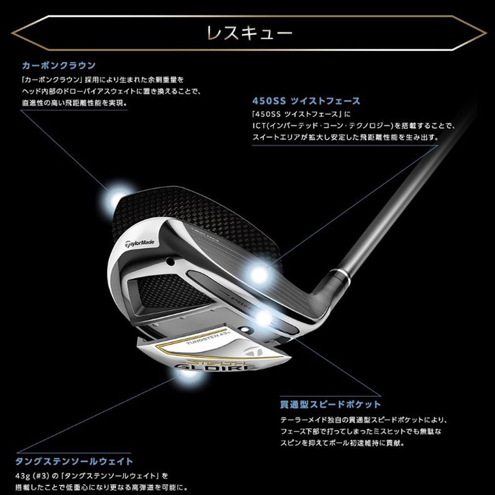 新品 テーラーメイド ステルス グローレ レスキュー #3 SPEEDER NX for