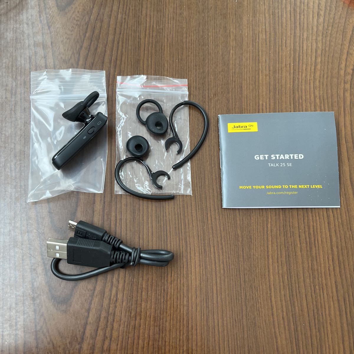 507a0130☆ Jabra Talk 25 SE ヘッドセット 片耳 HD通話 Bluetooth5.0 2台同時接続 音楽 GPSガイド 【国内正規品】最長通話時間
