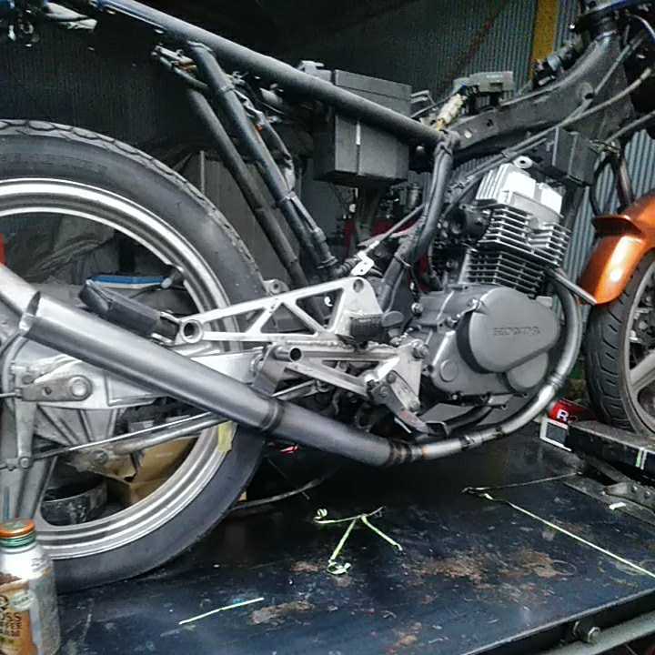 CB T ホンダ マフラー 0 CM CB125 50mm 集合管 CD 検索 cm cd CB125T 製作