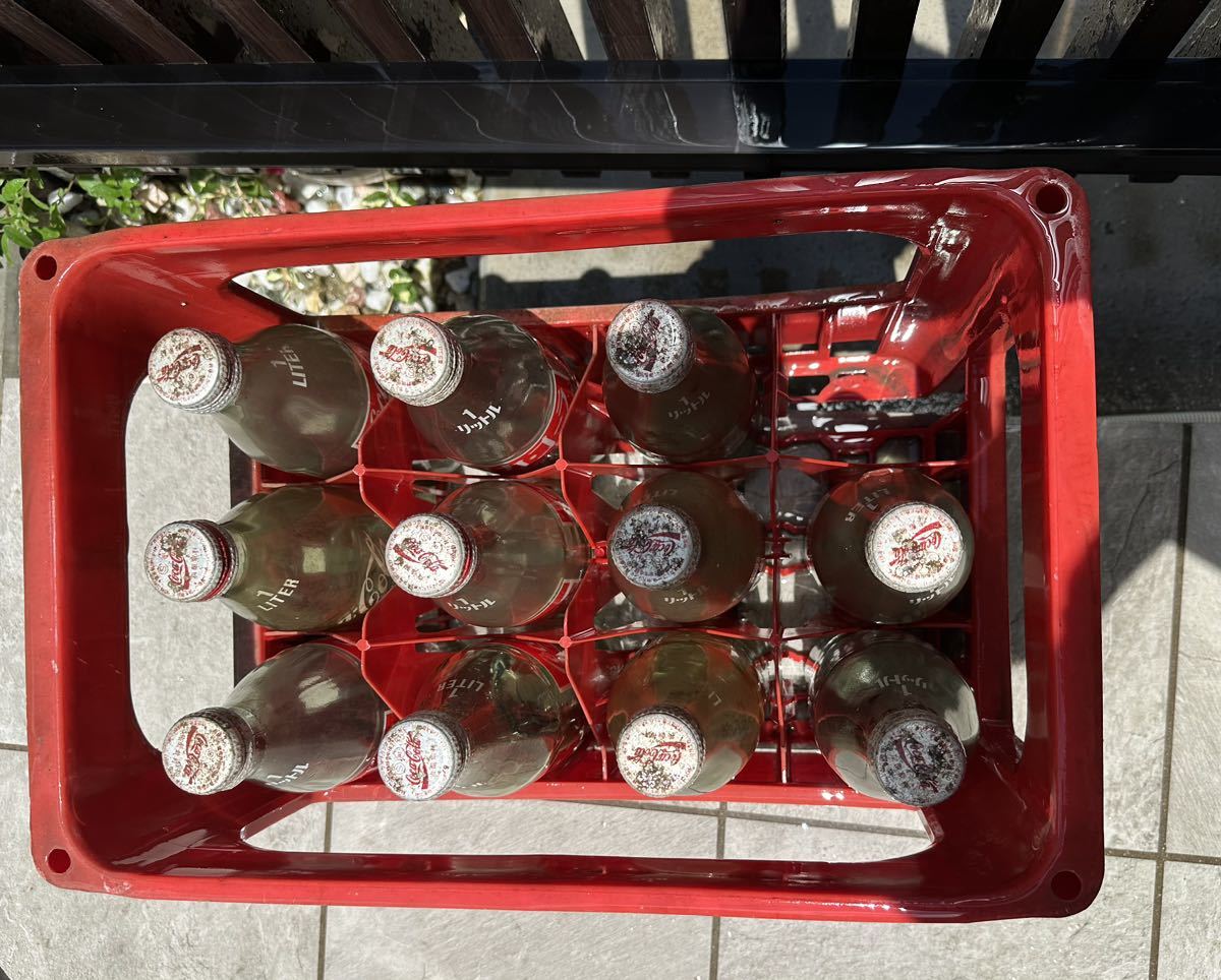 コカコーラ サンフィル 空瓶 昭和レトロ 11本 ケース付き レトロ