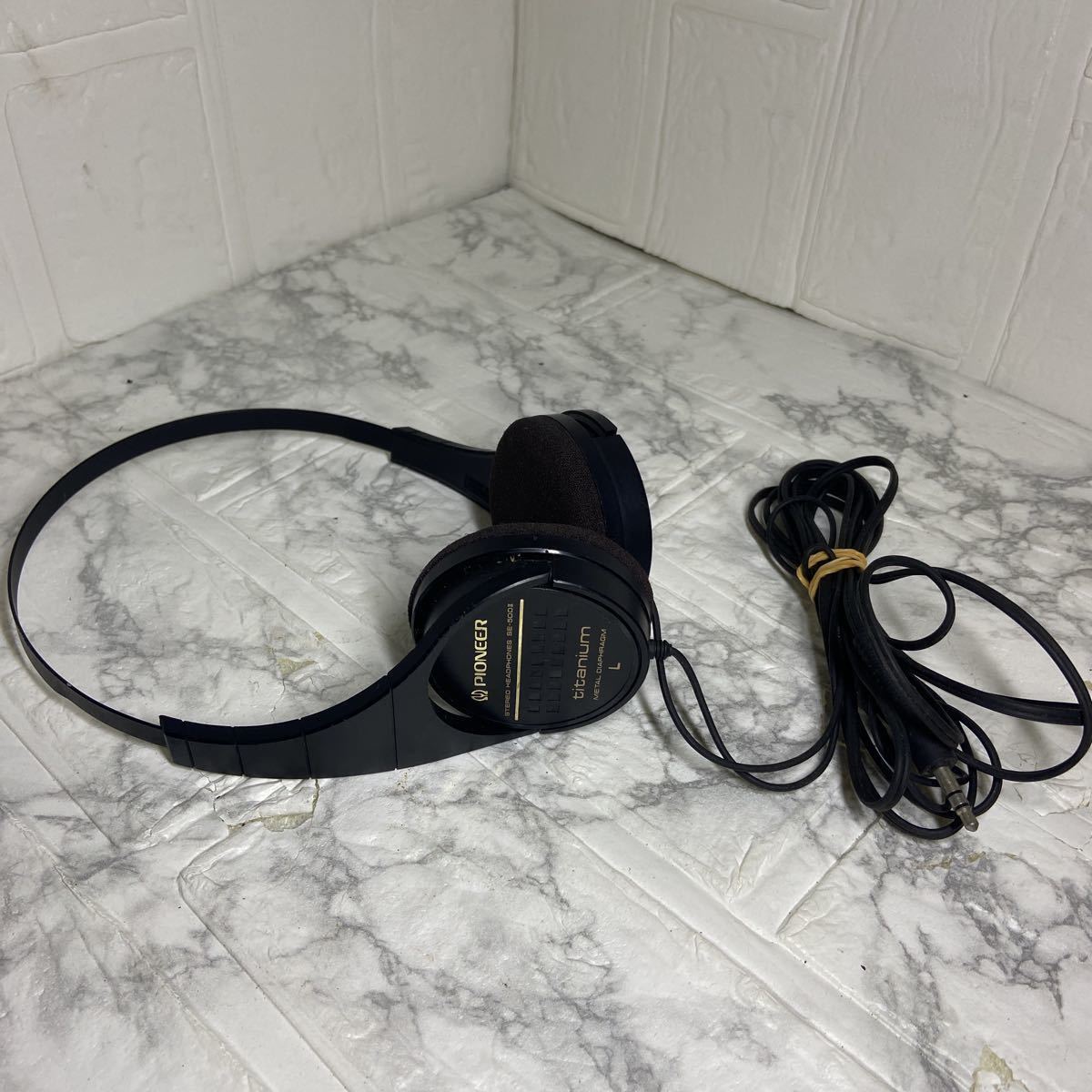★希少 PIONEER パイオニア ステレオヘッドホン　ヴィンテージ　型番　SE-50D ll titanium 音出し確認済み　ジャンク★