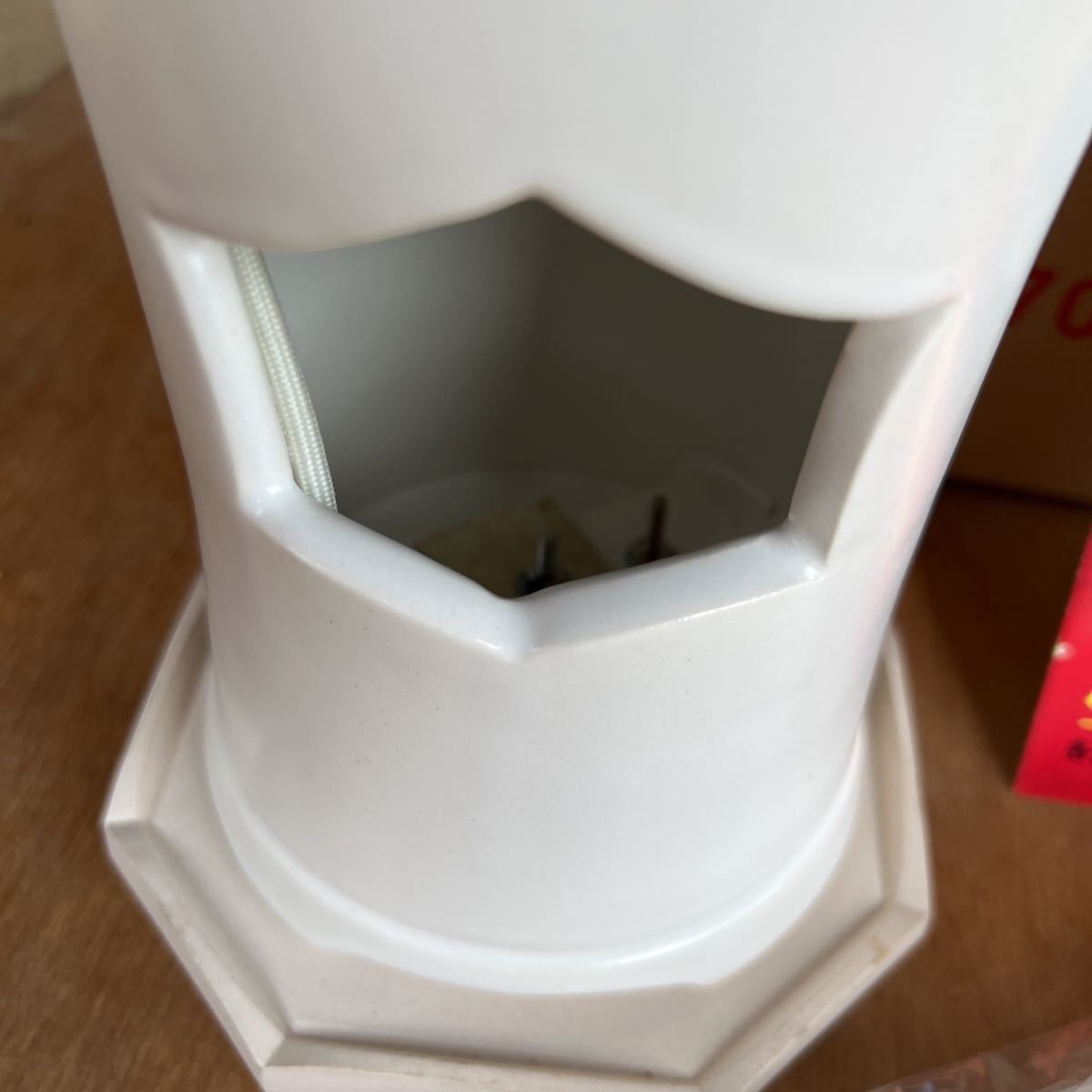 涼炉 煎茶用電熱器 野々田商店 炭型電熱器 白泥 ◇煎茶道具 煎茶道具