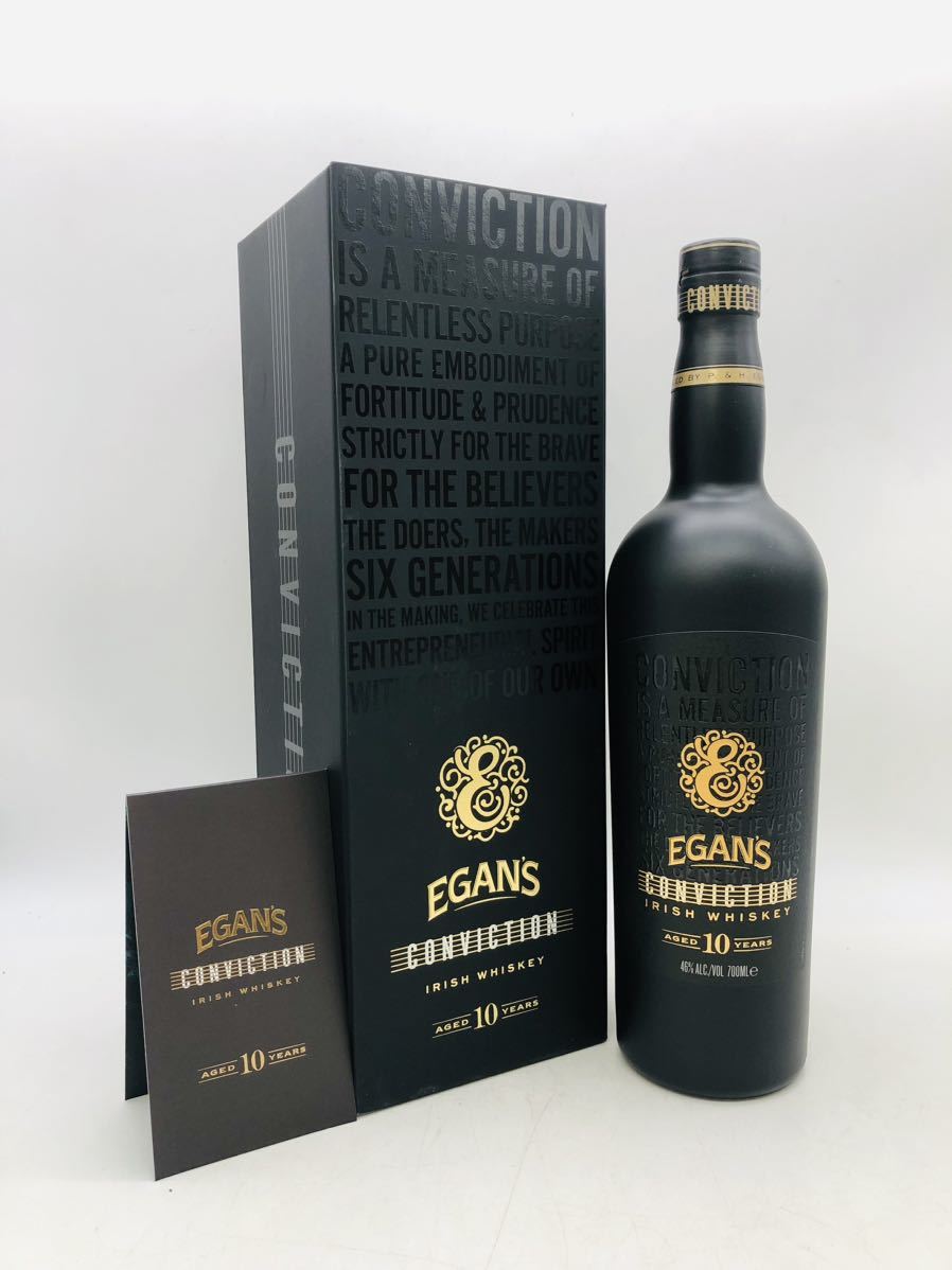 未開栓イーガンズ 1円〜【未開栓】EGAN'S CONVICTION IRISH WHISKEY