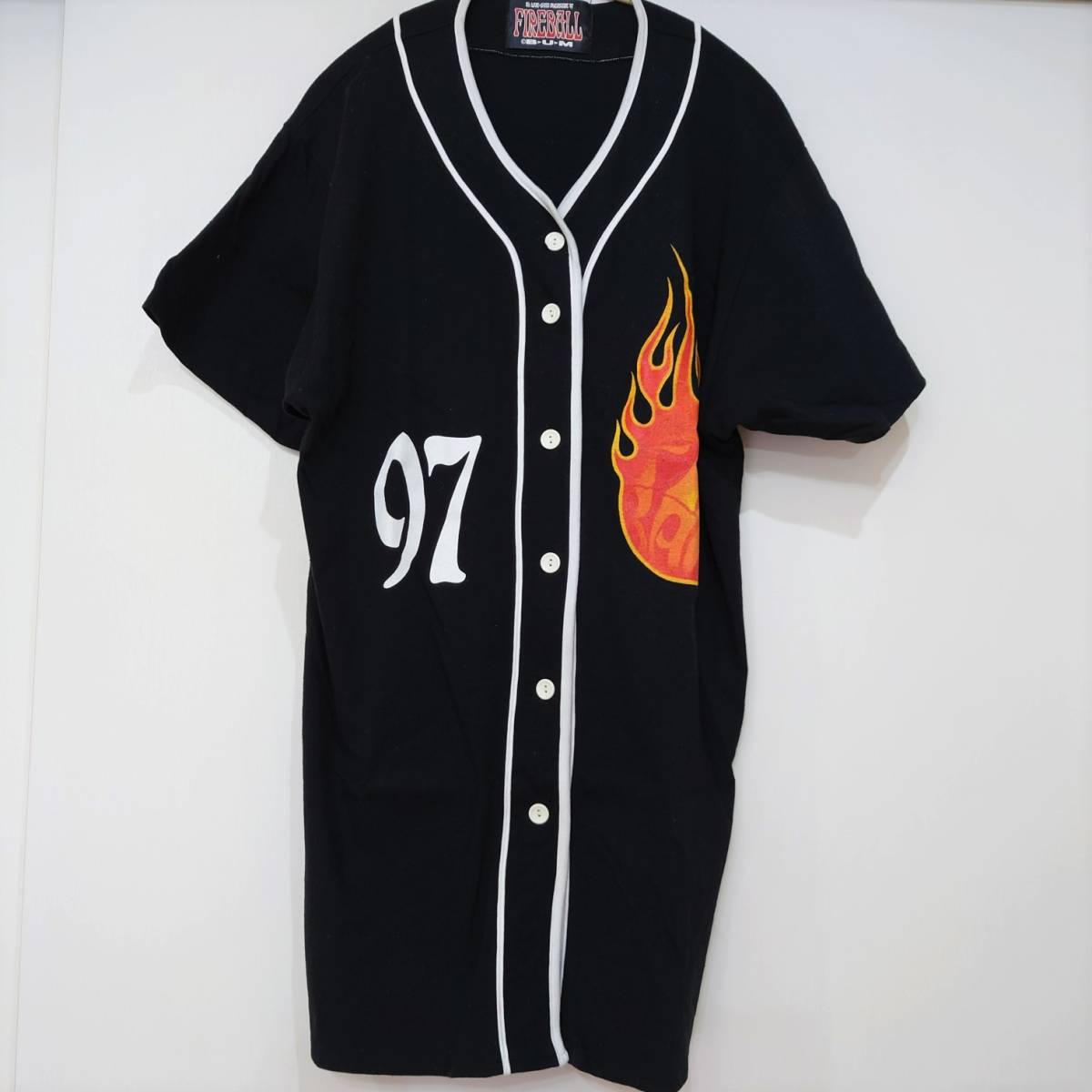 【新品】B'zライブ ベースボールシャツ FIREBALL'97 B'zLIVE '97 FIREBALL ベースボールシャツ