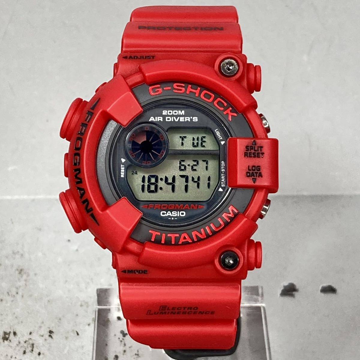 極 箱説タグ付G-SHOCK DW-8200F-4JR FROGMAN2000 フロッグマン2000