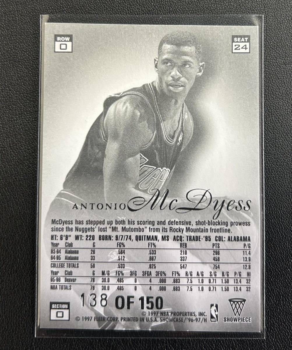 1996-97 Flair Showcase NBA Antonio McDyess Nuggets 150枚限定 