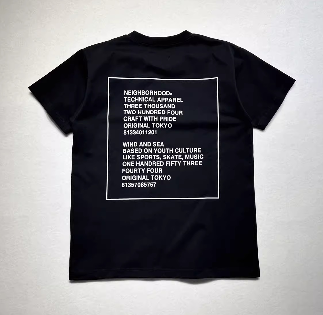 ウィンダンシー ネイバーフッド XL ロゴ Tシャツ コラボ WIND AND wind