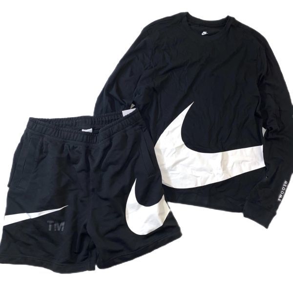 NIKE ナイキ ビッグスウッシュ 上下セット 黒 XL DX2119/DD5998-010 23