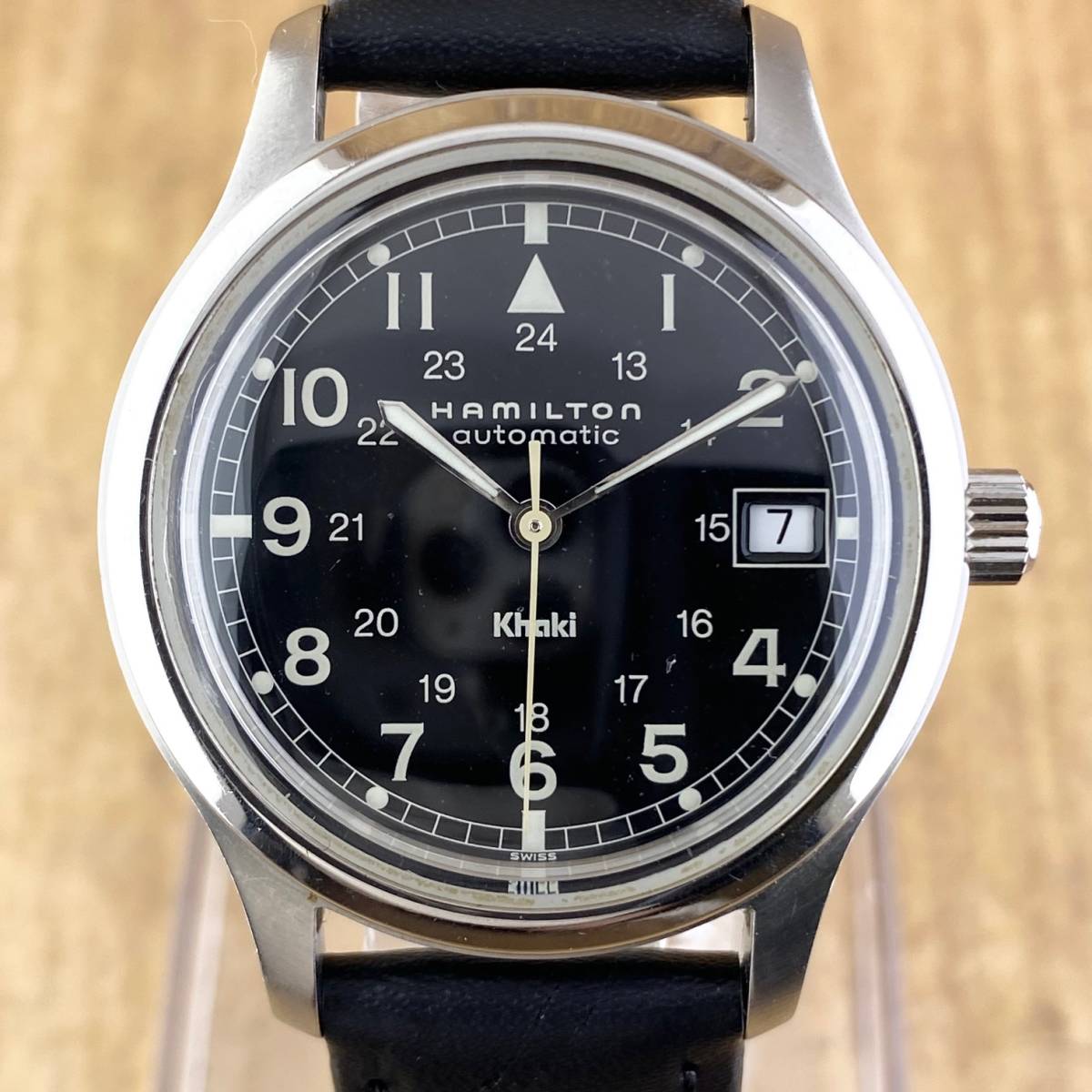 1円〜】HAMILTON ハミルトン 腕時計 メンズ AT 自動巻 KHAKI カーキ 
