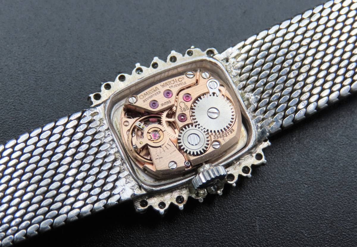 1円～! 稼動品☆OMEGA オメガ デビル ダイヤベゼル 手巻き Cal.485 