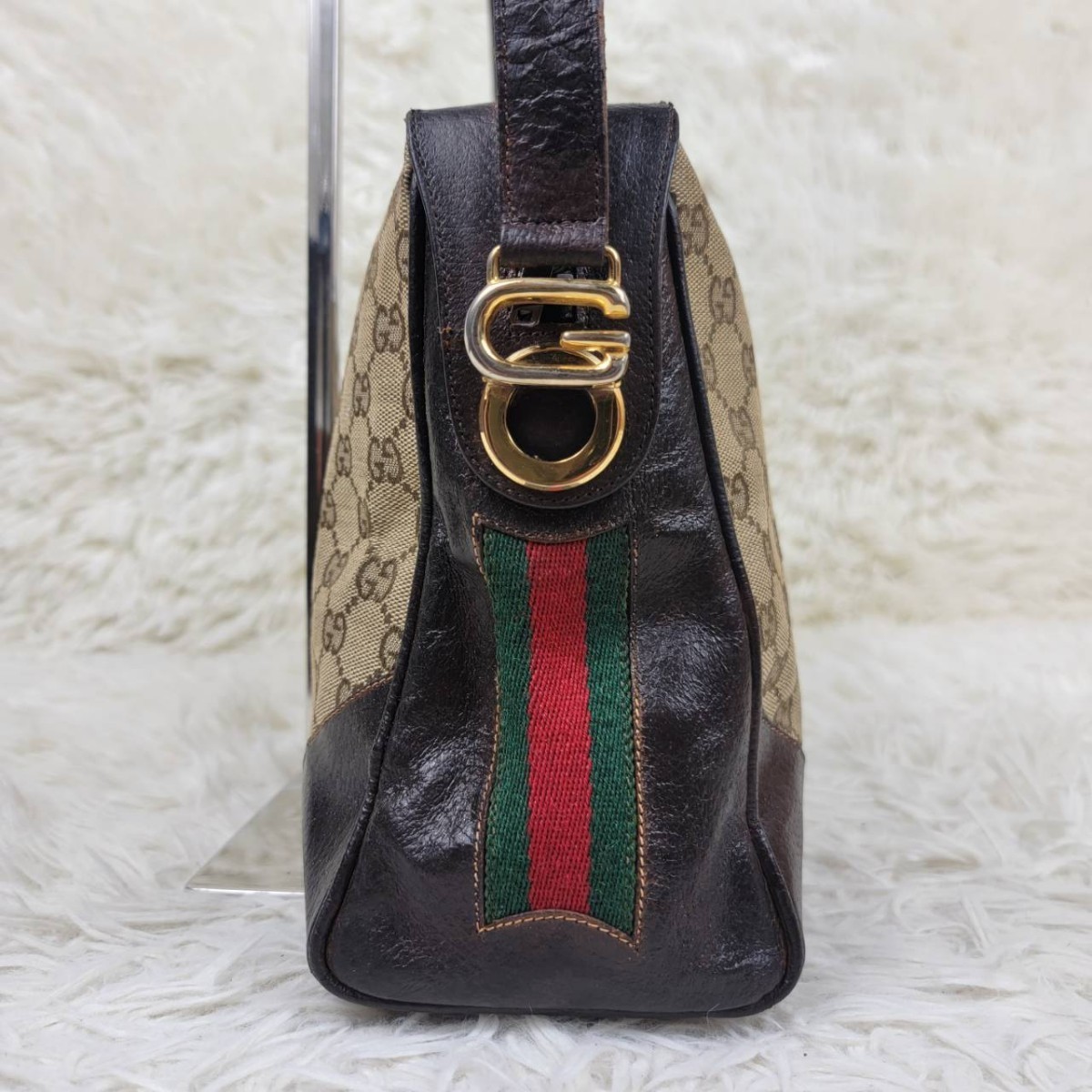 GUCCI ミニボストン　GG柄 シェリー 　黒 ヴィンテージ グッチ GUCCI ミニボストン GG柄 シェリー 黒 ヴィンテージ グッチ GUCCI GG
