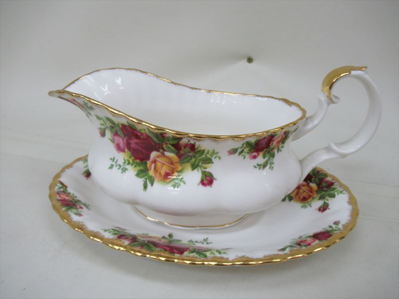 お買い得，本物保証 １円 保管品 ROYAL ALBERT ロイヤルアルバート old country roses オールド カントリー ローズ ファイン ボーンチャイナ ソース ボート(ロイヤルアルバート)｜売買されたオークション情報、yahooの商 ロイヤルアルバート