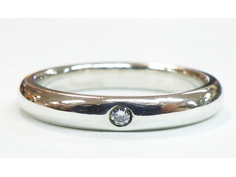 ★ TIFFANY&Co / ティファニー ★ リング　エルサペレッティ　バンドリング　ダイヤ　シルバー925　#7 ★ USED