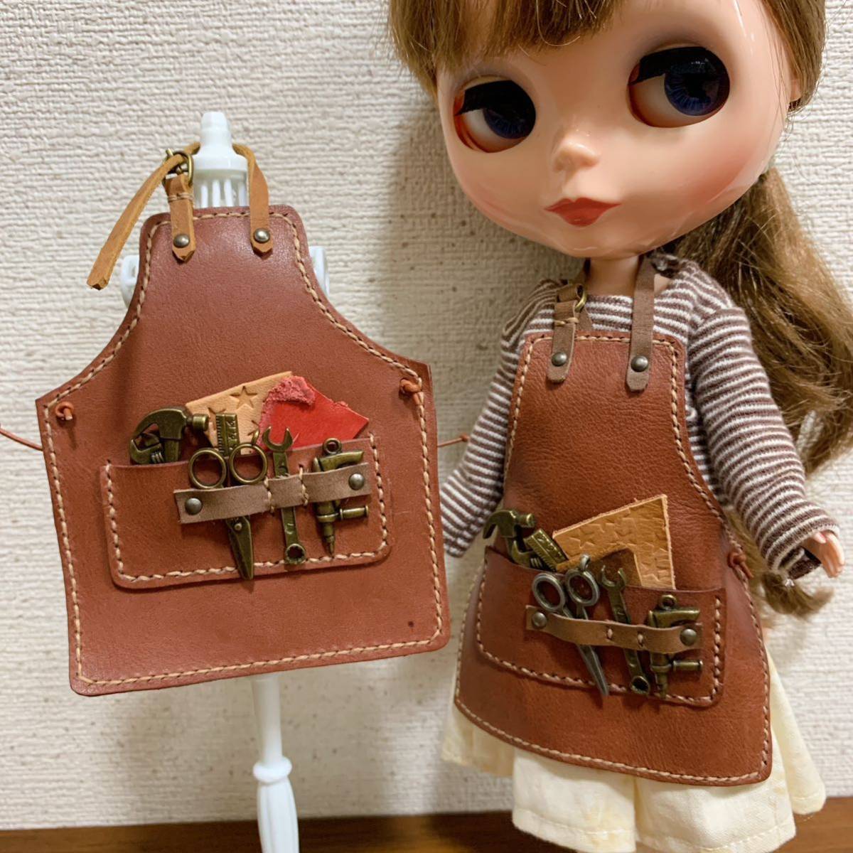 ネオブライス+ピュアニーモS＊ミニチュア ハンドメイド ワークエプロン  