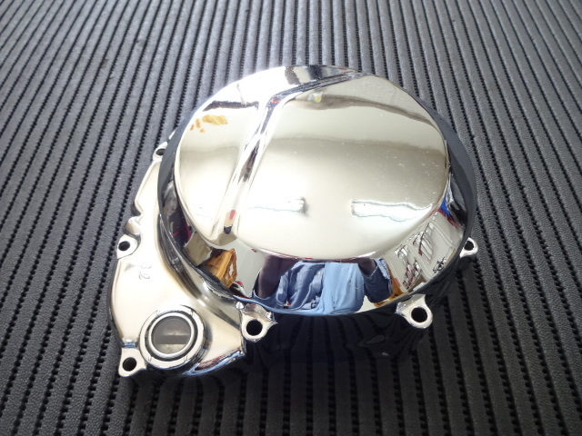 大阪魔人 Z400GP クラッチカバー メッキ後未使用品 大阪魔人