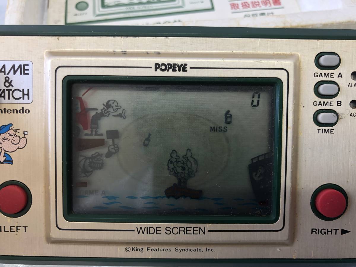 1179A】レトロゲーム機 2点まとめて ゲームウォッチ ポパイ PP-23