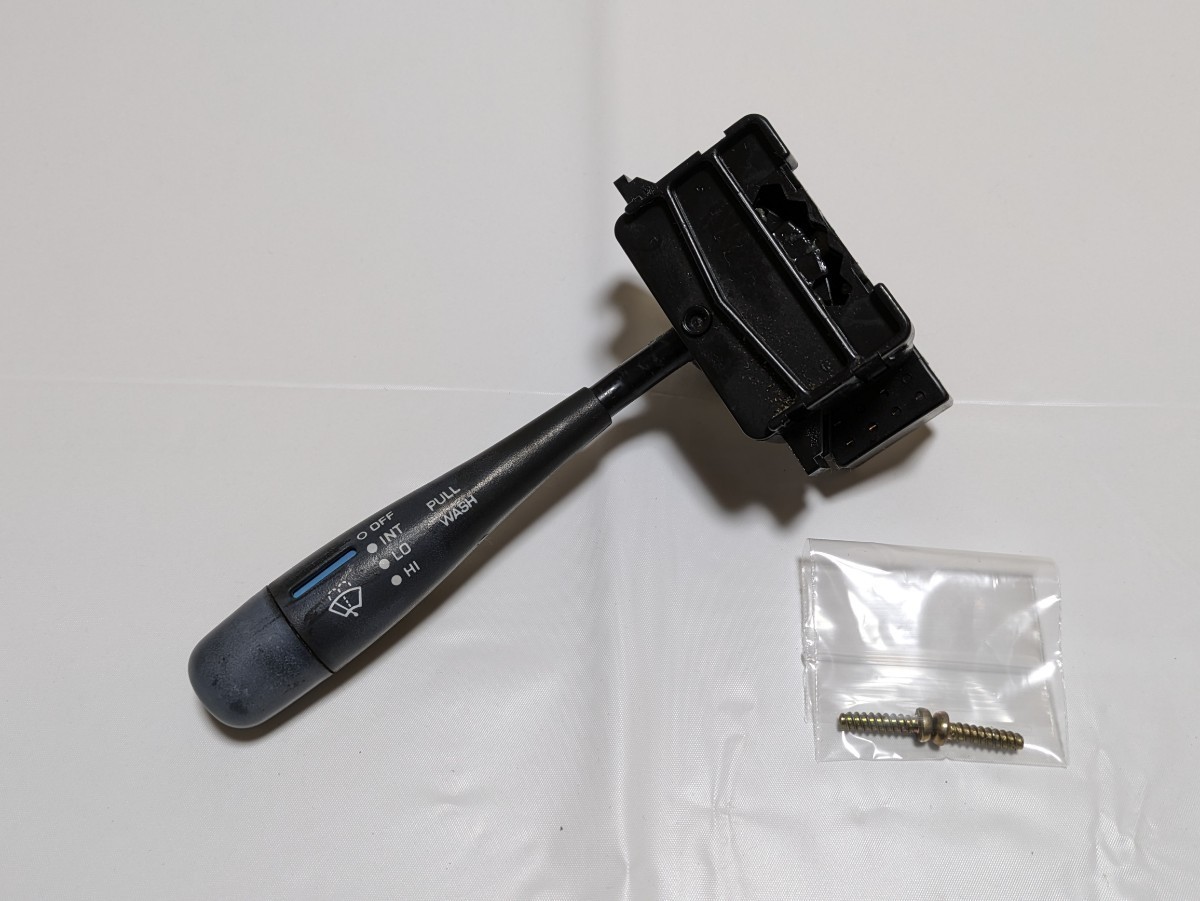 日産　F31　レパード　純正　ワイパースイッチ　後期　XS　V20　ターボ　通電未確認　日焼け有り　ジャンク品　GF31　UF31