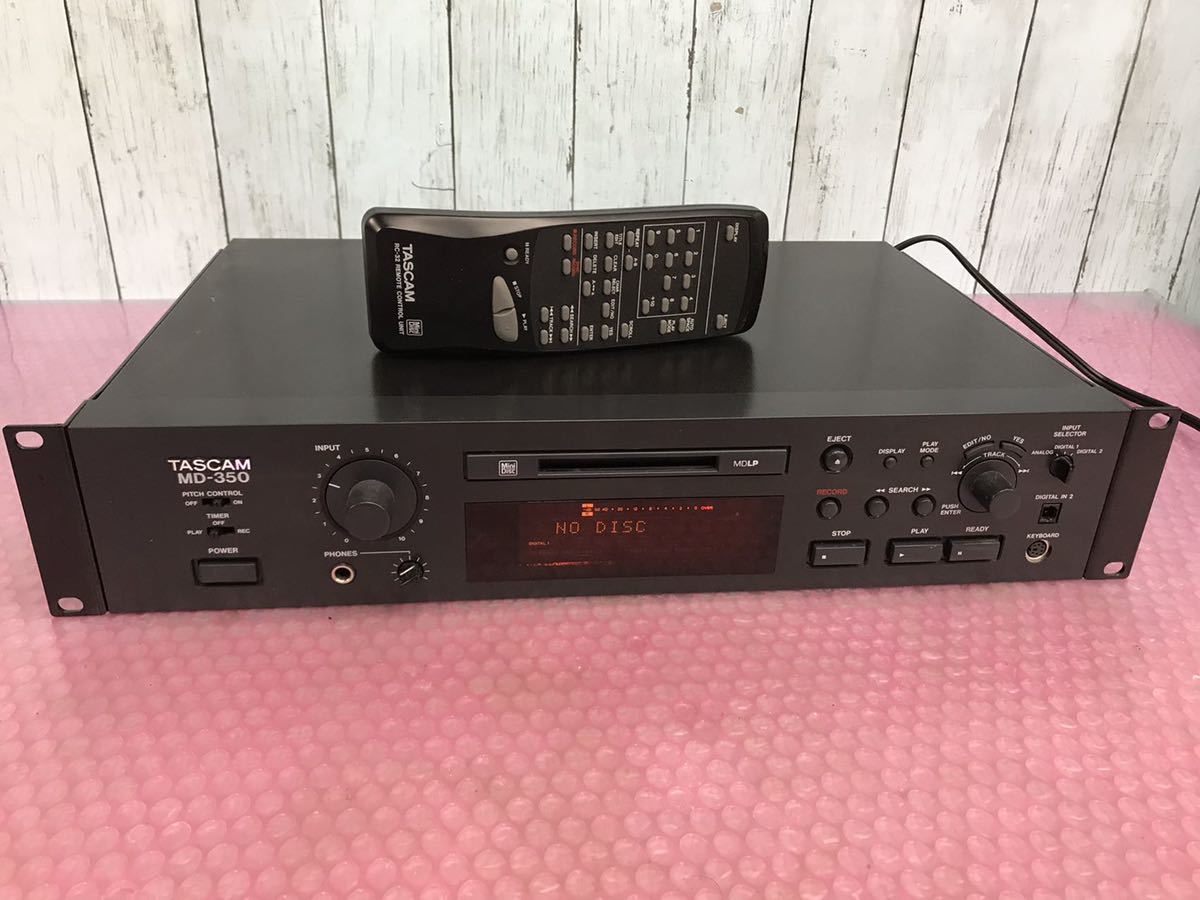 TASCAM TASCAM MD-350 MDデッキ MD再生OK,その他動作未確認 TASCAM TASCAM MD-350 MDデッキ MD再生OK,その他動作未確認