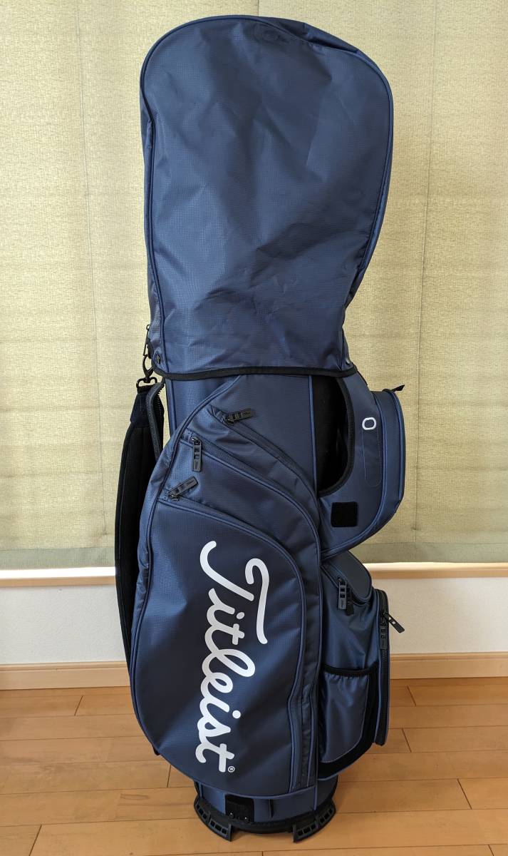 中古「Titleist タイトリスト キャディバッグ カート15 ネイビー