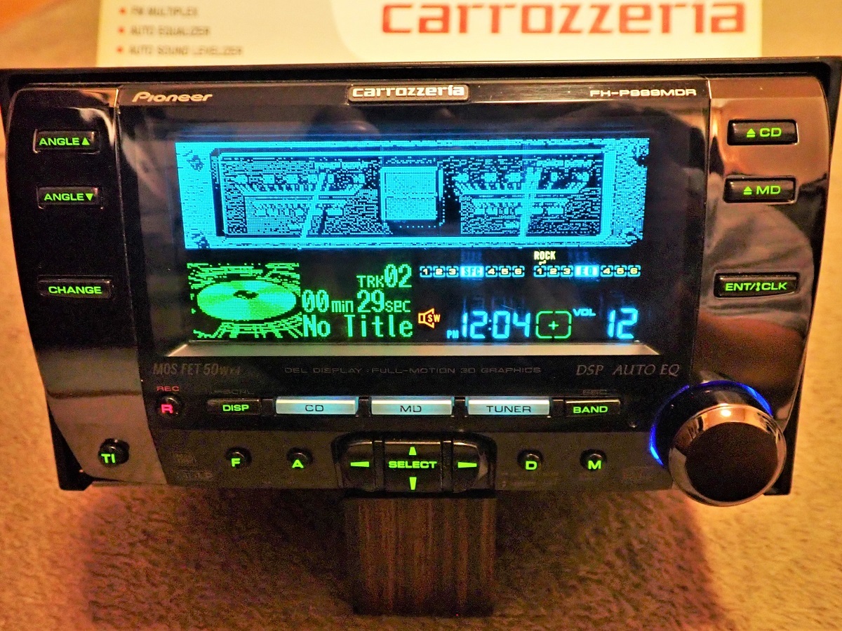 carrozzeria 最高級2DIN FH-P999MDR CD/MD MD録音 元箱/取説/取付書 