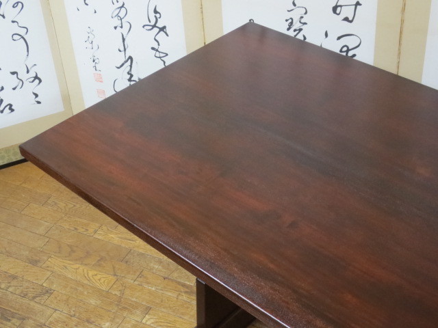 松本民芸家具 ダイニング ミズメザクラ 最高峰 無垢材 B型 食卓 80万