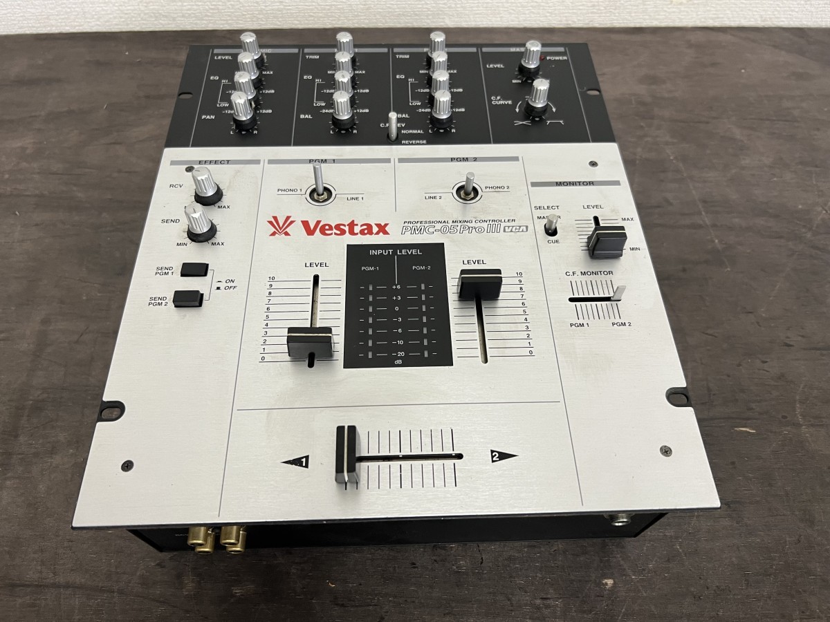 美品！Vestax ベスタクス PMC-05ProⅢ DJミキサー 本体のみ PMC-05Pro3 