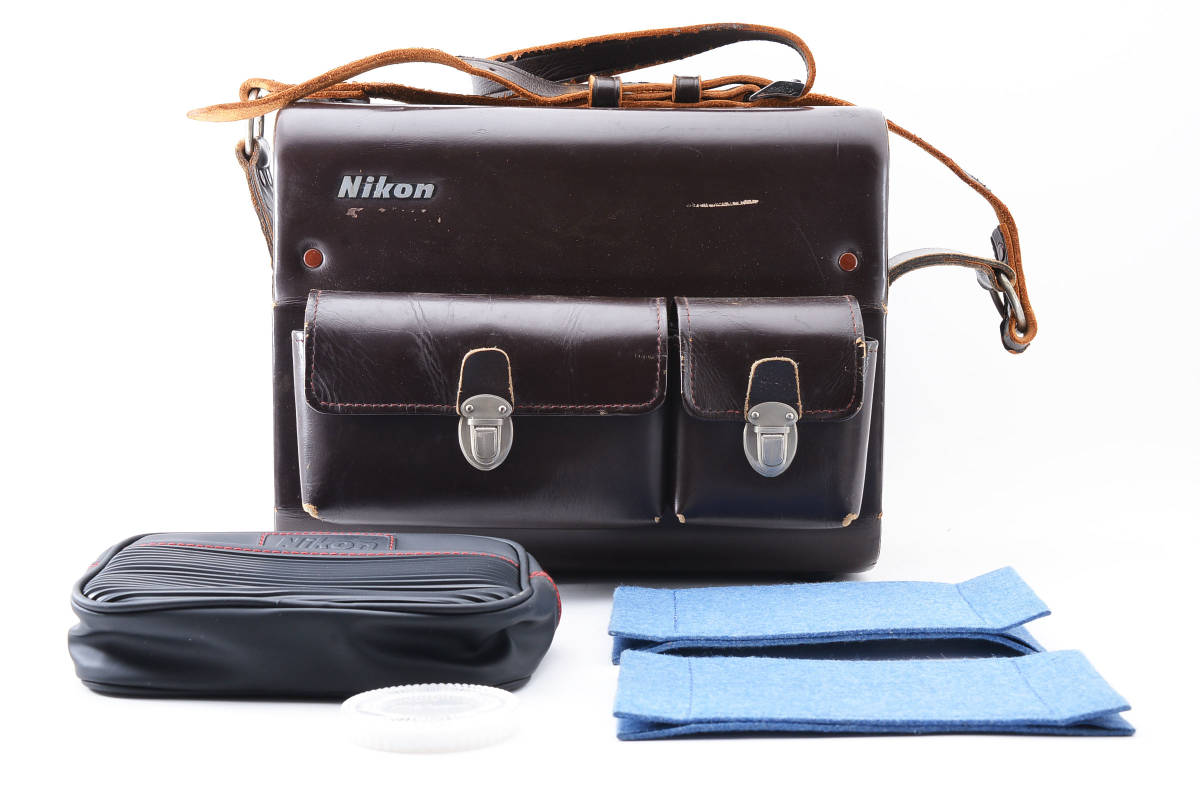 ヴィンテージ カメラケース Nikon F90 カメラ本体 付属品フルセット おまけポーチ付き ニコン純正 高級革カメラケース NIKON FB-5 ガゼット