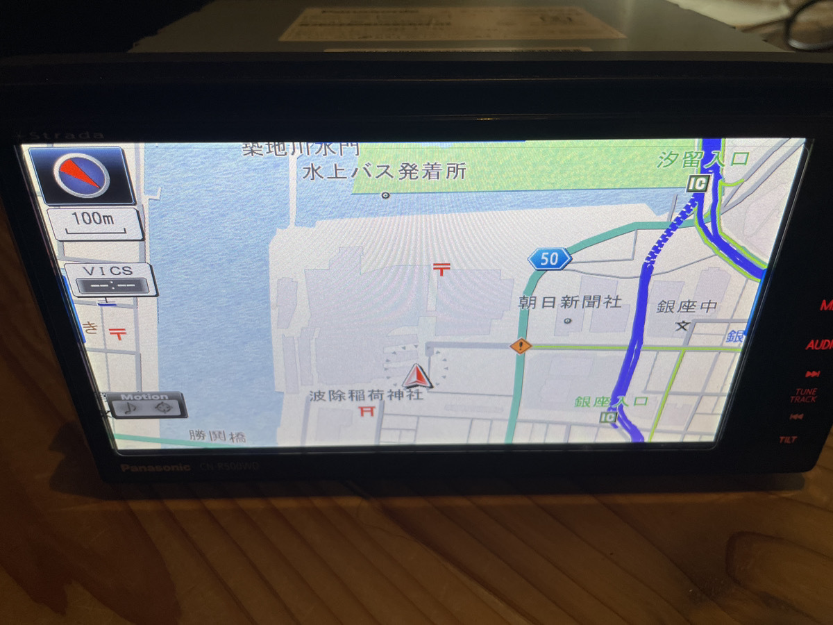 パナソニック メモリーナビ Panasonic CN-R500WD ストラーダ 地図 