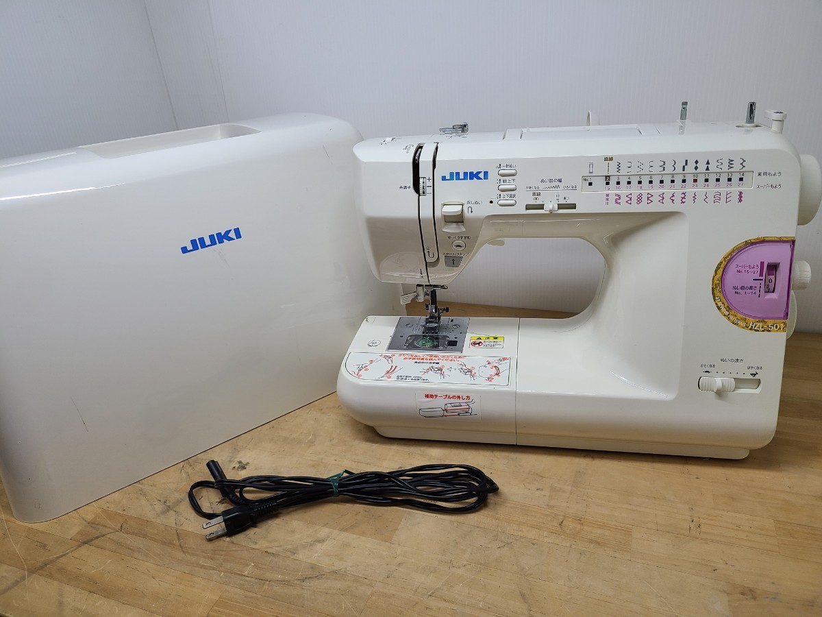 ◎ JUKI HZL-501 コンピューターミシン 動作確認OK 1円スタート 