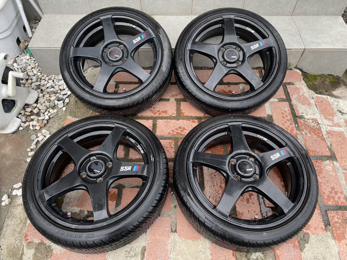 値下げ\u203c️SSR GTV01 17インチ 5穴pcd100 SSR GTV01 タイヤ付き 