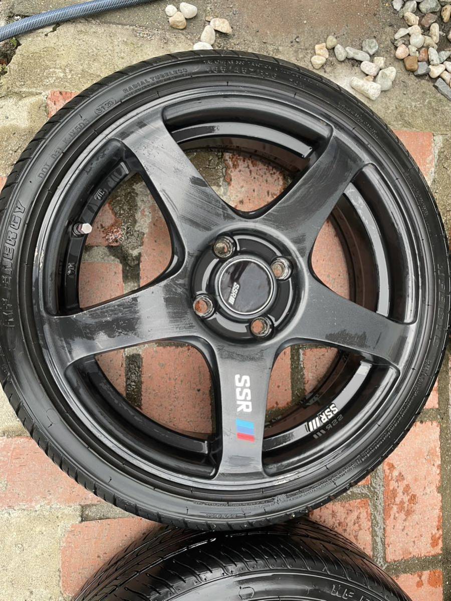 タナベ SSR GTV01 16インチ 5.5J 4穴PCD100 タイヤ165/45/16 