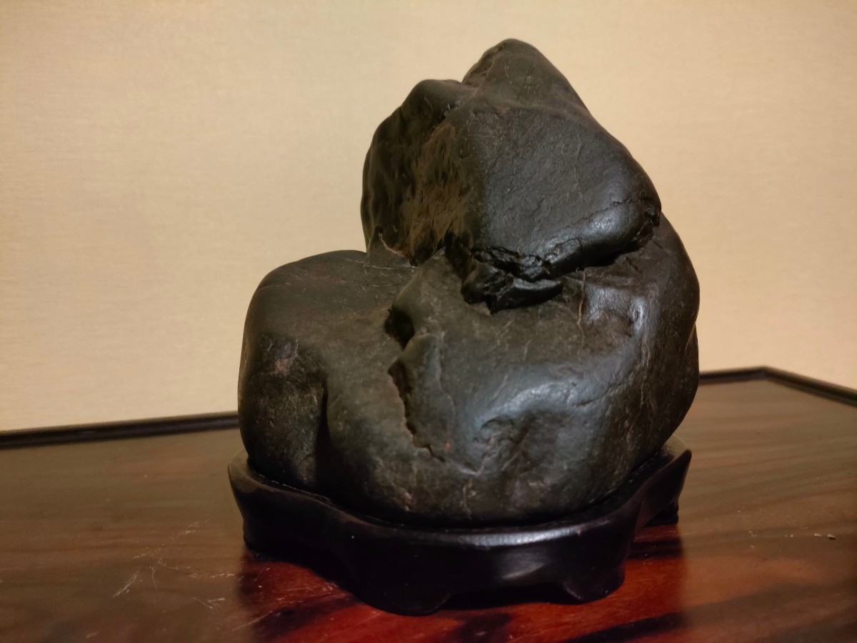 神居古潭石 Yahoo!オークション うぶ石 鑑賞石 - 水石 重さ約16kg 