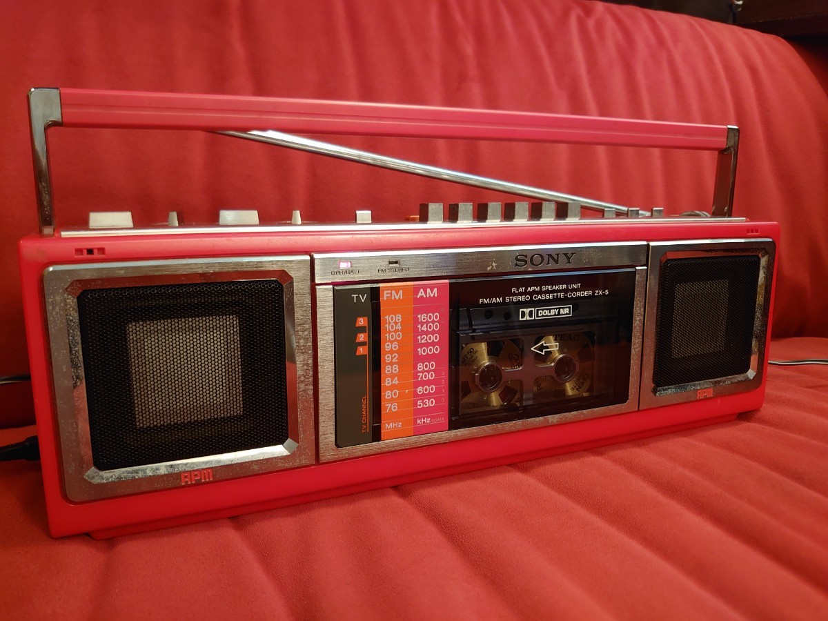 SONY ZX-5 vintage CASSETTE RECORDER ソニー ラジカセ ラジオ