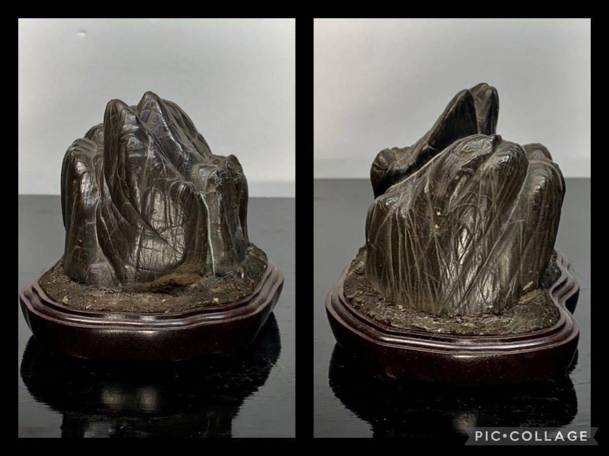 水石普及特売大会］水石 盆栽 紀州古谷石 『洞門』横12×高8×奥行8(cm