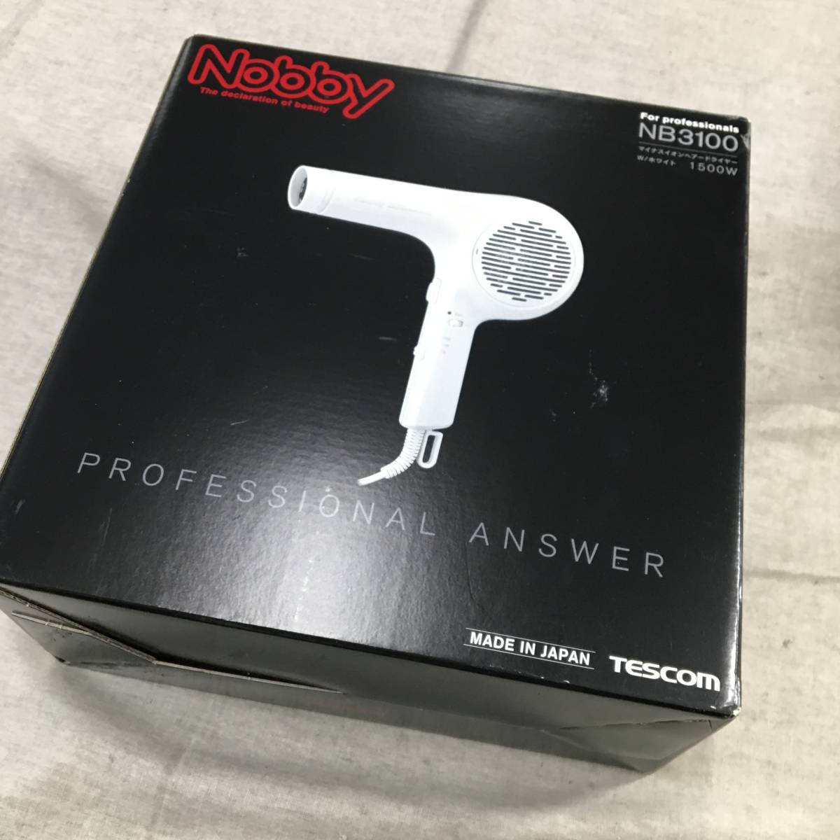 Nobby ノビー マイナスイオン ヘアドライヤー NB4100 ホワイト (国内