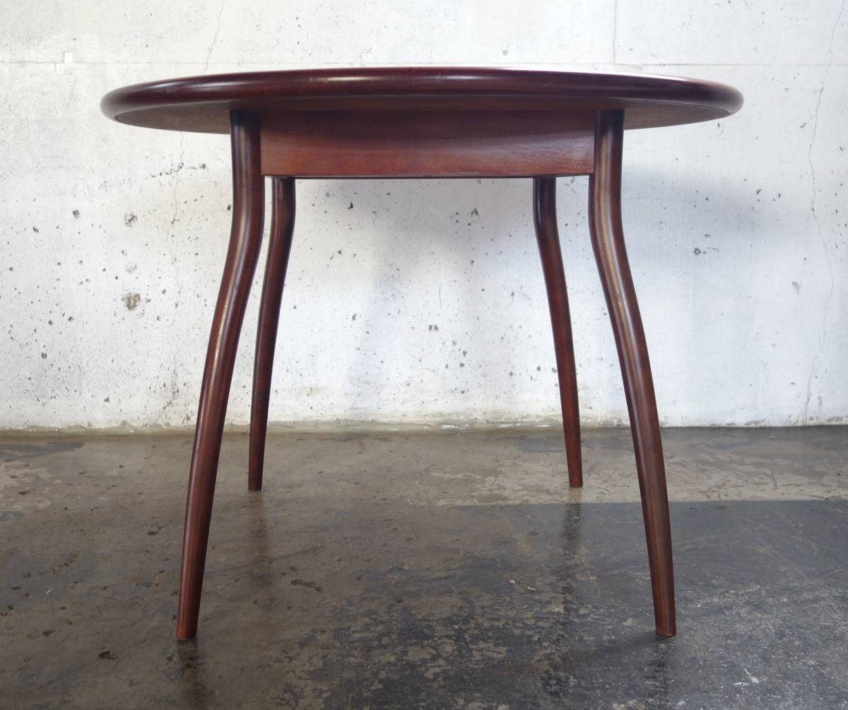 秋田木工 テーブル 丸 橅 曲木 カフェテーブル 机・テーブル