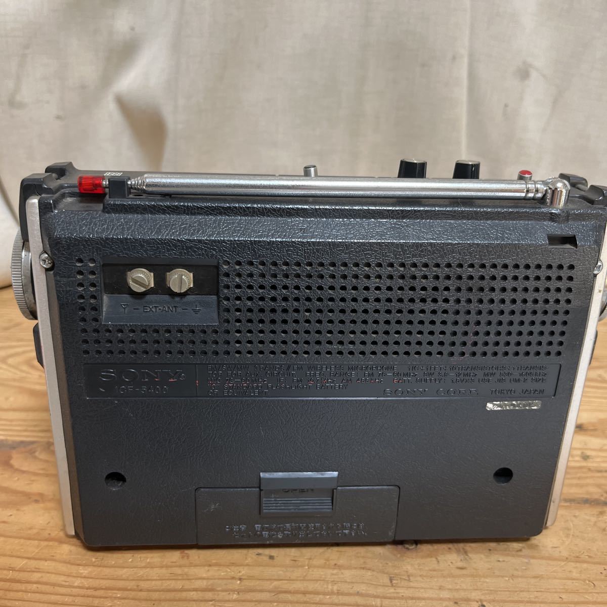 SONY ソニー ICF-5400 トランジスタラジオ FM/MW/SW 昭和レトロ FM/MW