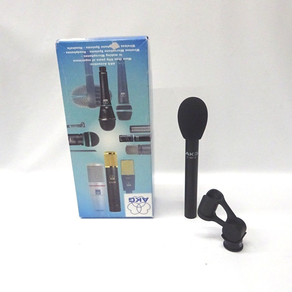 Ft588242 AKG マイク スティック型 マイクロフォン combーULS/61 C480B ブラック アーカーゲー 中古