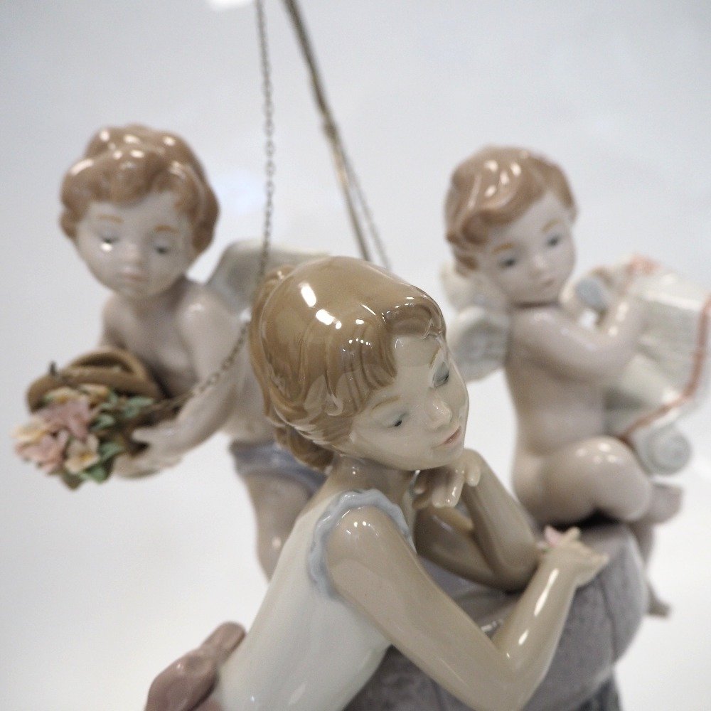 Th488401 リヤドロ Lladro 幸せを運ぶ天使たち 置物 世界限定2000体 