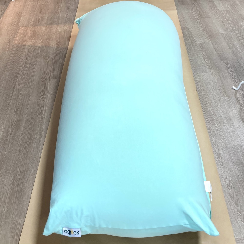 新品 中古 yogibo MAX ヨギボーマックス カバー水色 ビーズクッション