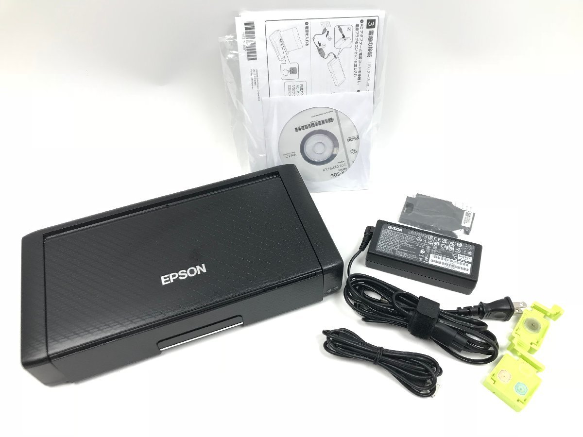 美品 EPSON エプソン プリンター ビジネスインクジェット PX-S06B カートリッジ式 顔料 液晶モニタ 最大用紙サイズA4 ブラック Y07065I