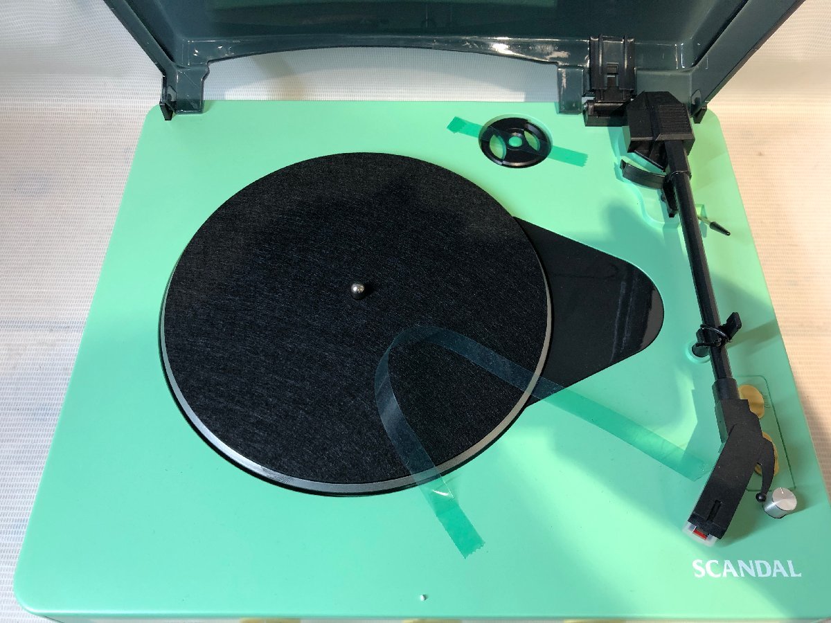 通電のみ確認 SCANDAL Original Record Player WORLD TOUR 2022